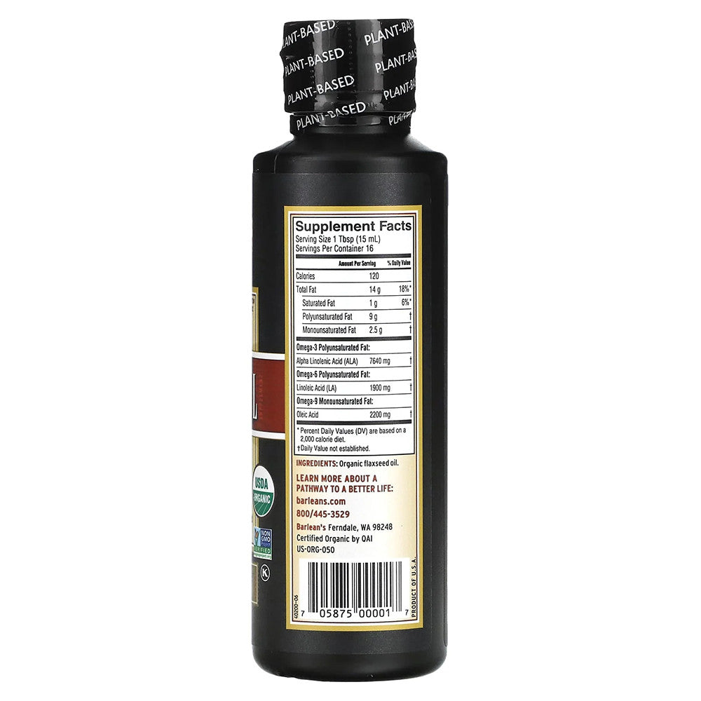 Barleans Organic Oils Barleans Flax Oil, 8 Oz