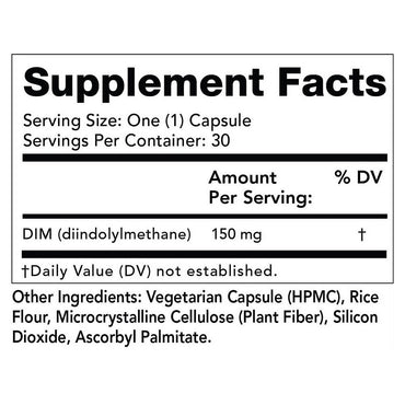 Olympian Labs Dim 150 Mg Capsules, Fat Burning and Metabolism, 30 Ea