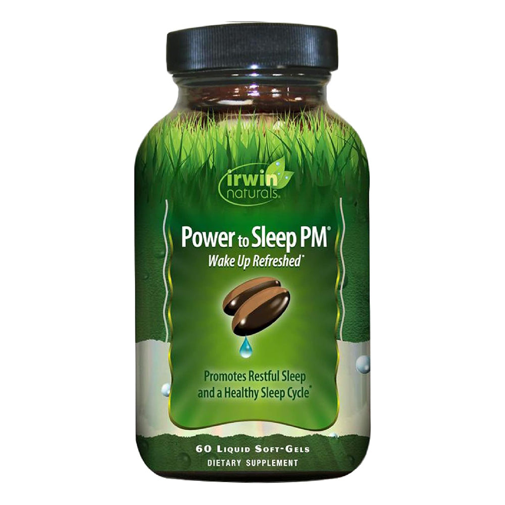 Irwin Naturals Power to Sleep PM for Restful Sleep with Melatonin Softgels 60Ea