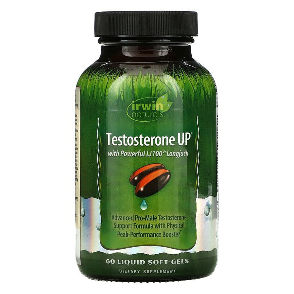 Irwin Naturals Testosterone Up Dietary Supplement Liquid Softgels, 60 Ea