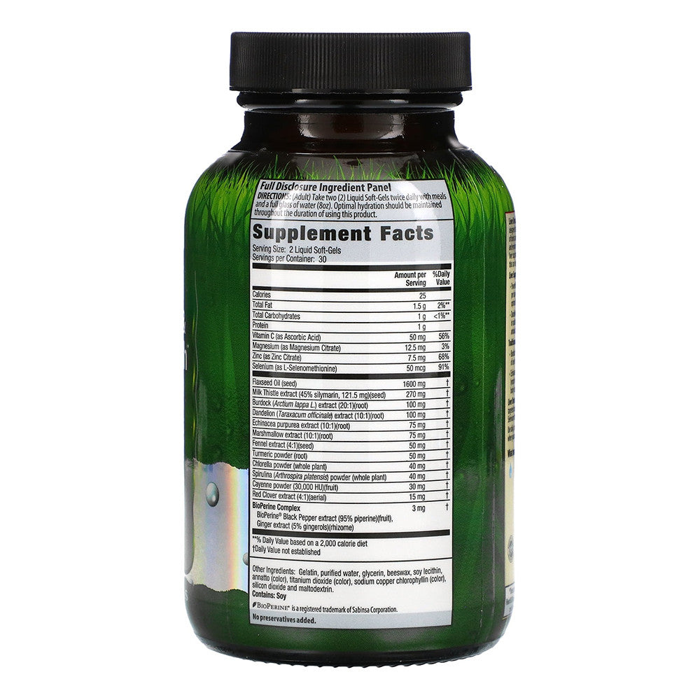 Irwin Naturals Liver Detox and Blood Refresh Liquid Soft Gels Tablets, 60 Ea