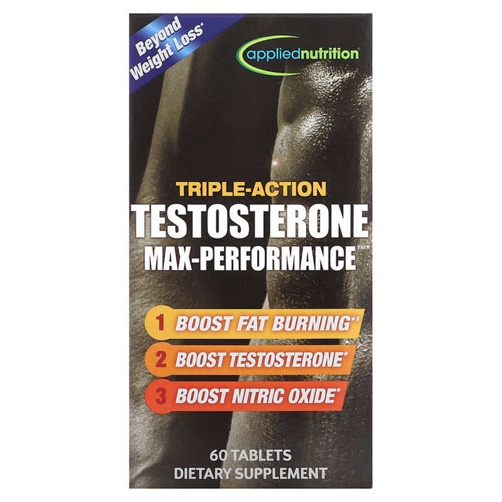Applied Nutrition Triple Action Testosterone Max Performance Dietary Supplement Tablets, 60 Ea