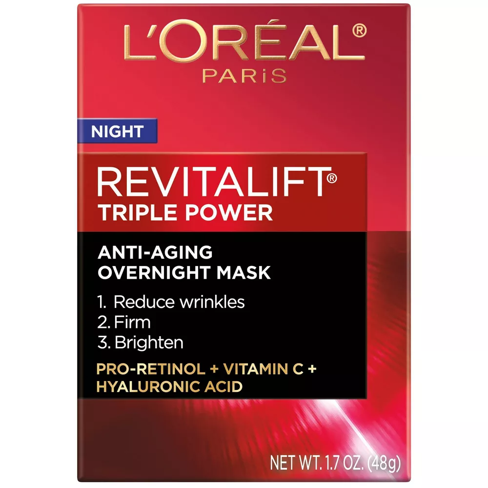 Loreal Paris Revitalift Triple Power Intensive Overnight Mask, 1.7 oz
