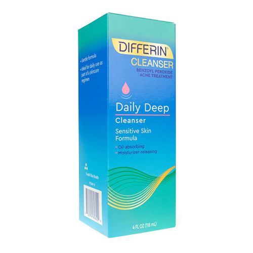 Differin Daily Deep Cleanser Sensitive Skin Formula with SPF 30 Cleansing Soothing 4Oz (118ml)