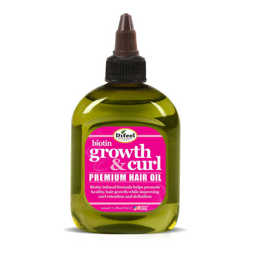 Difeel Biotin Growth And Curl Premium Hair Oil, 2.5 Oz