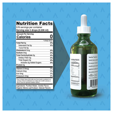 SweetLeaf Sweet Drops Liquid Stevia Sweetener, Vanilla Creme, 4 Oz