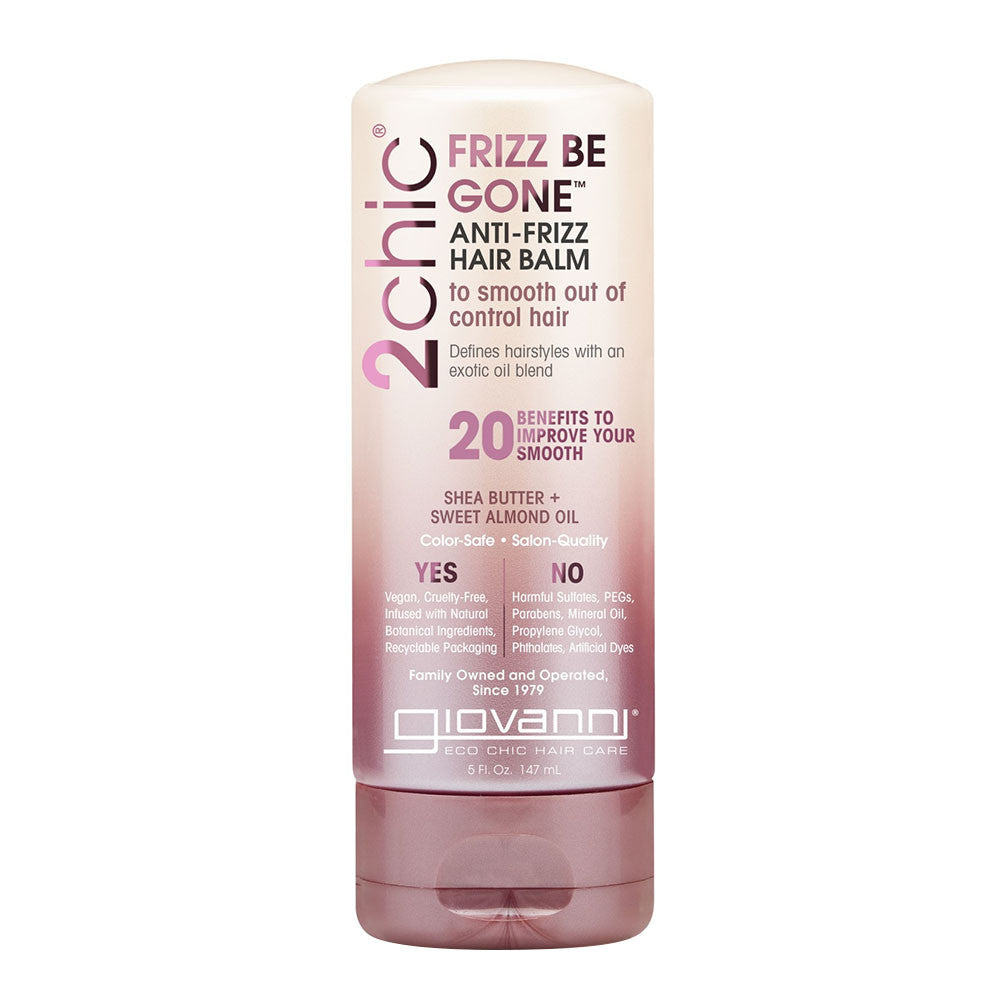 Giovanni 2chic Frizz Be Gone Shea Butter and Sweet Almond Oil Hair Balm, 5 Oz
