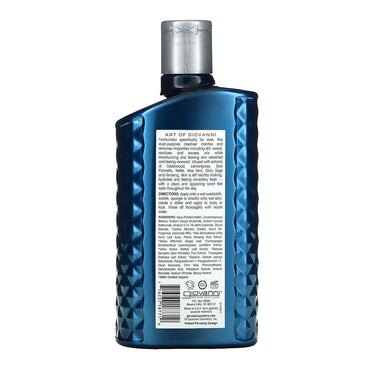 Giovanni Mens 2 In 1 Daily Body Wash And Facial Cleanser, 16.9 Oz