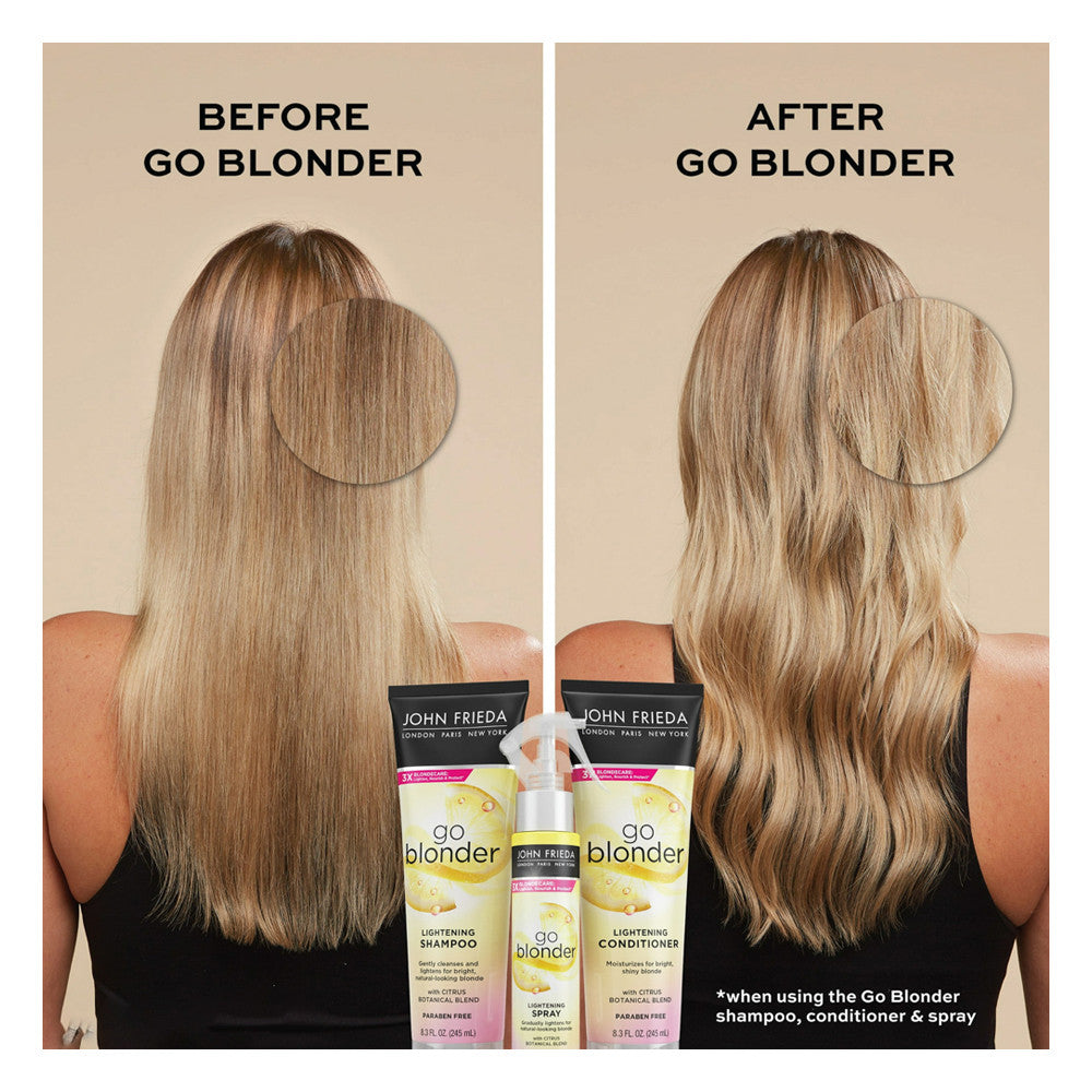 John Frieda Sheer Blonde Go Blonder Lightening Hair Conditioner, 8.3 Oz