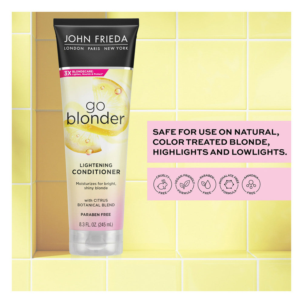 John Frieda Sheer Blonde Go Blonder Lightening Hair Conditioner, 8.3 Oz