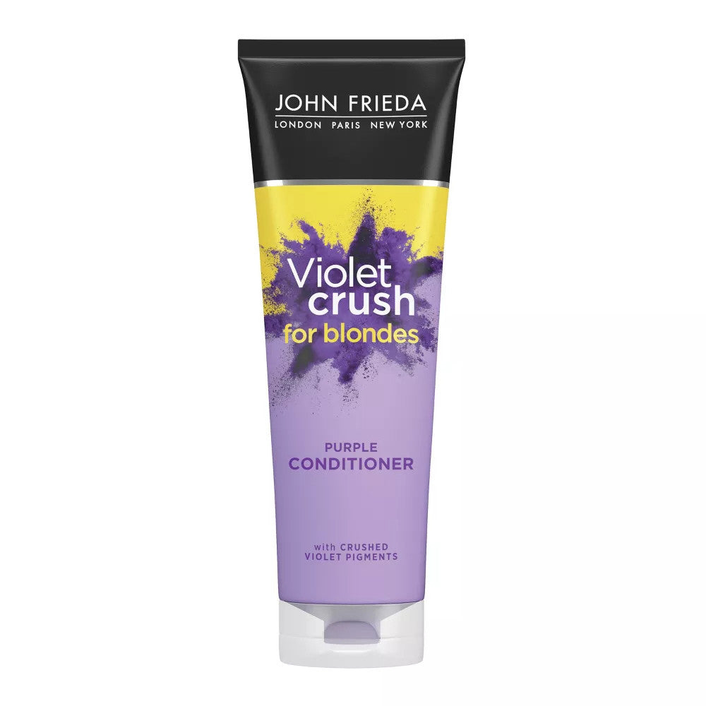 John Frieda Violet Crush Purple Conditioner, Violet Pigments, 8.3 Oz