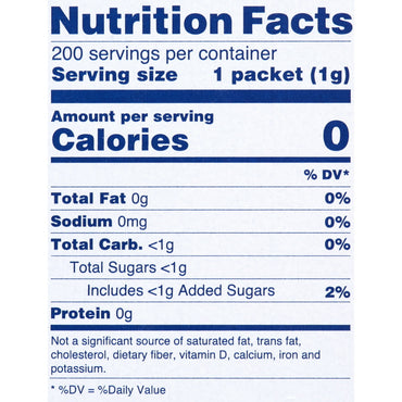 Splenda Ideal For Whole Family No Calorie Sweetener Individual Packets For Cooking And Baking, 200 Ea