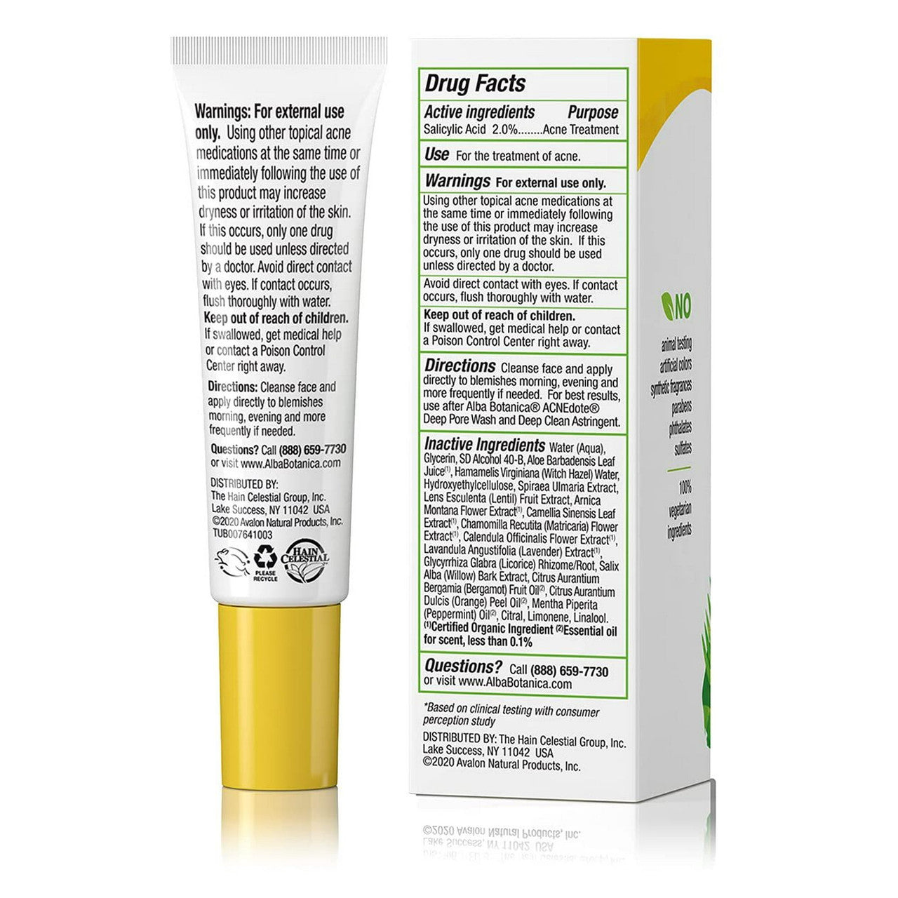 Alba Botanica Natural Acnedote Maximum Strength Invisible Treatment Gel - 0.5 Oz