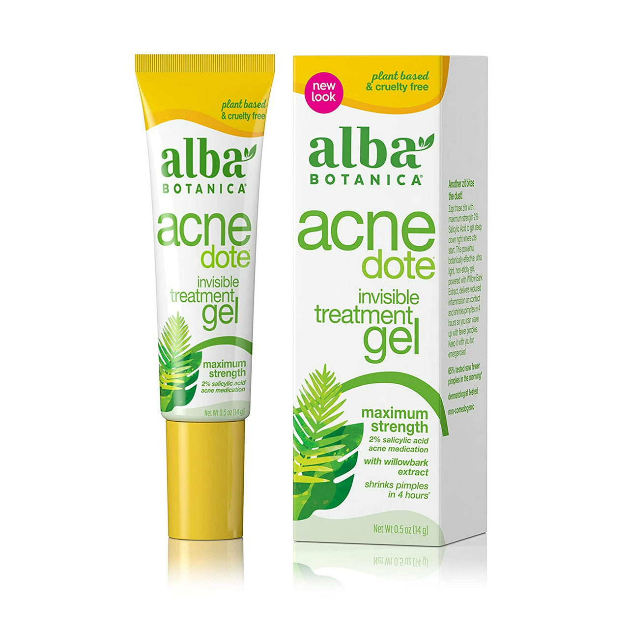 Alba Botanica Natural Acnedote Maximum Strength Invisible Treatment Gel - 0.5 Oz