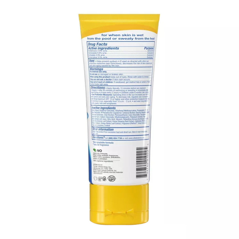 Alba Botanica Sunscreen Lotion Broad Spectrum SPF 30 For Wet And Dry Skin, 3 Oz