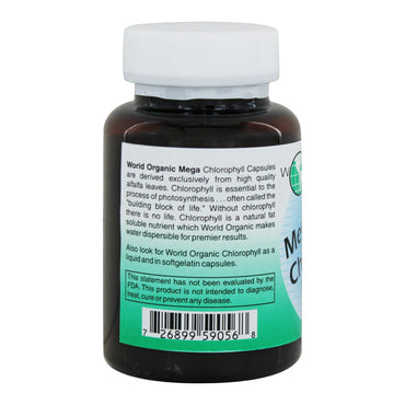 World Organic Mega Chlorophyll 100 Mg Capsules - 60 Ea