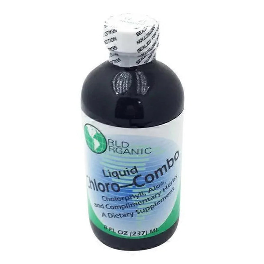 World Organic Liquid Chloro Combo with Aloe Herbal Dietary Supplement 8Oz (237ml)