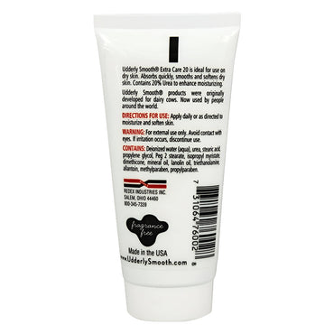 Udderly Smooth Extra Care Cream, Unscented with 20% Urea, 2 Oz