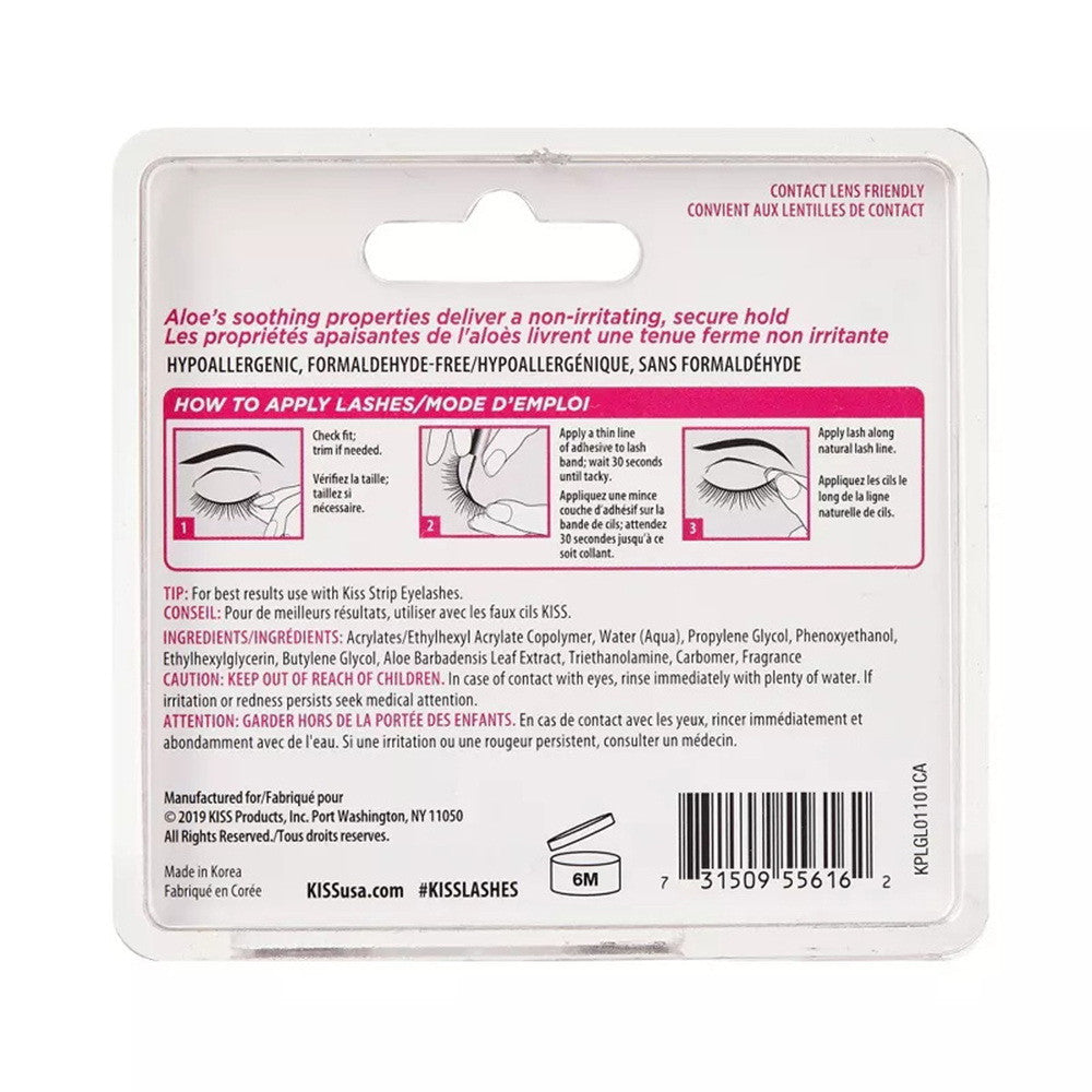 Ever EZ Lashes Strip Lash Adhesive Clear By Kiss, 1 Ea