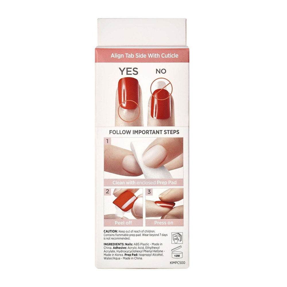 Kiss Impress Press On Manicure Kit, Pink, Short Length, 30 Ea