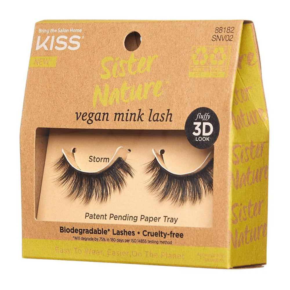 Kiss Sister Nature Vegan Mink Lash, Storm, 1 Ea