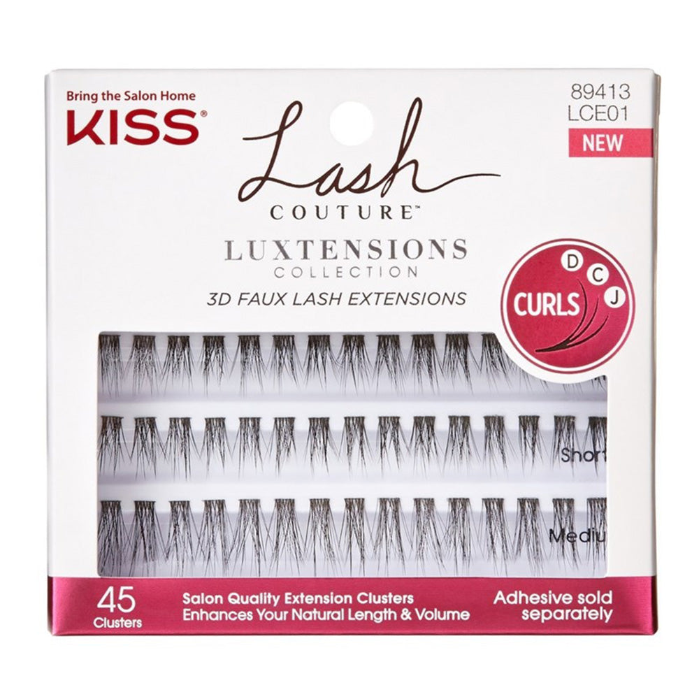 Kiss Lash Couture Luxtensions Short/Medium for Natural Volume and Length 45Ea