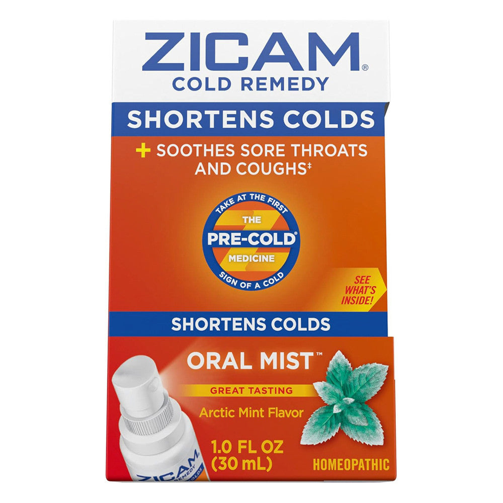 Zicam Cold Remedy Pre Cold Medicine Oral Mist, Arctic Mint, 1 Oz