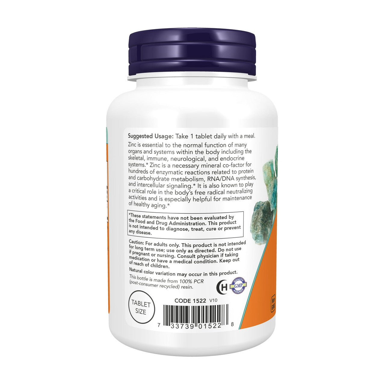 Now Foods Zinc 50 Mg Immune Support Tablets, 250 Ea