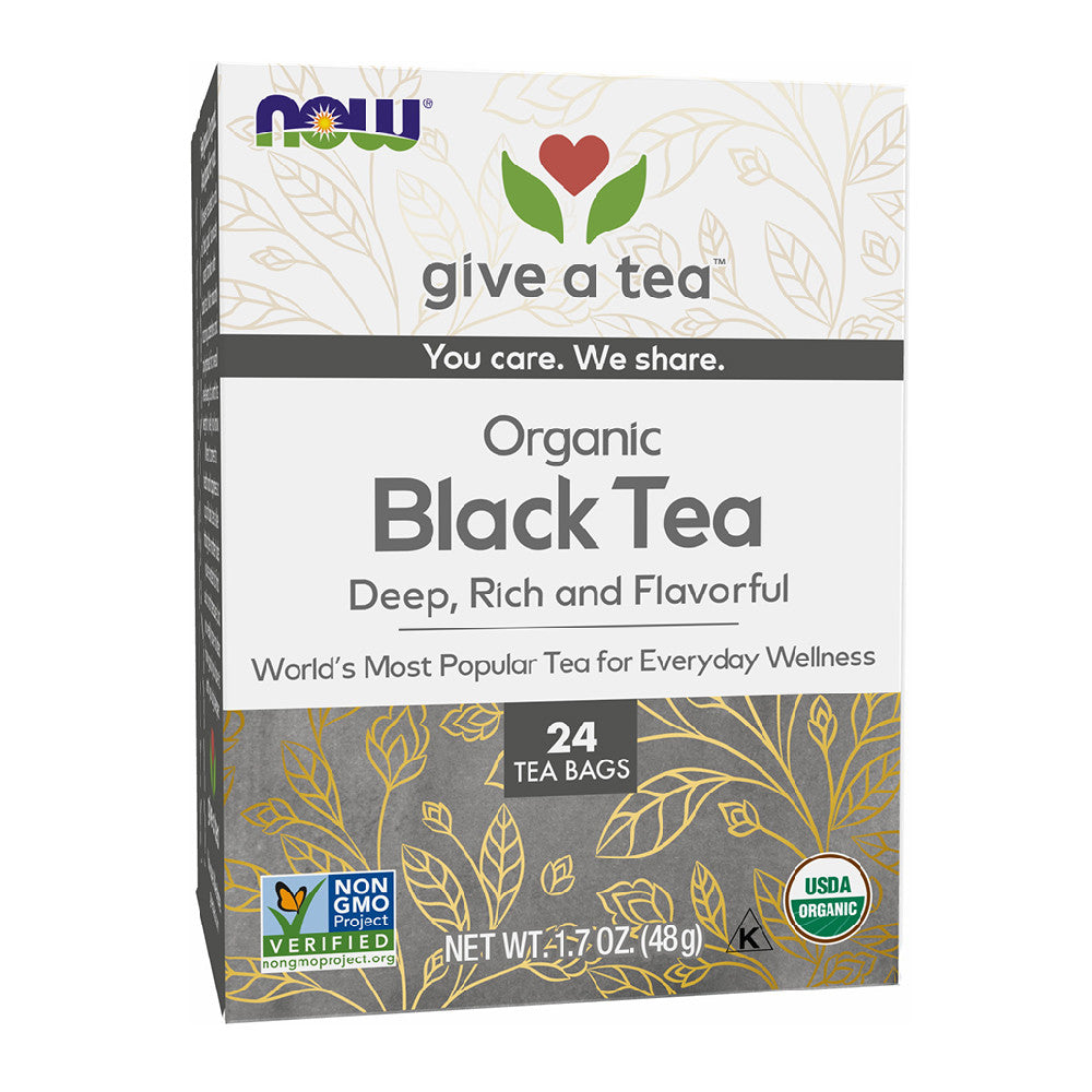 Now Foods Organic Black Tea, 24 Ea