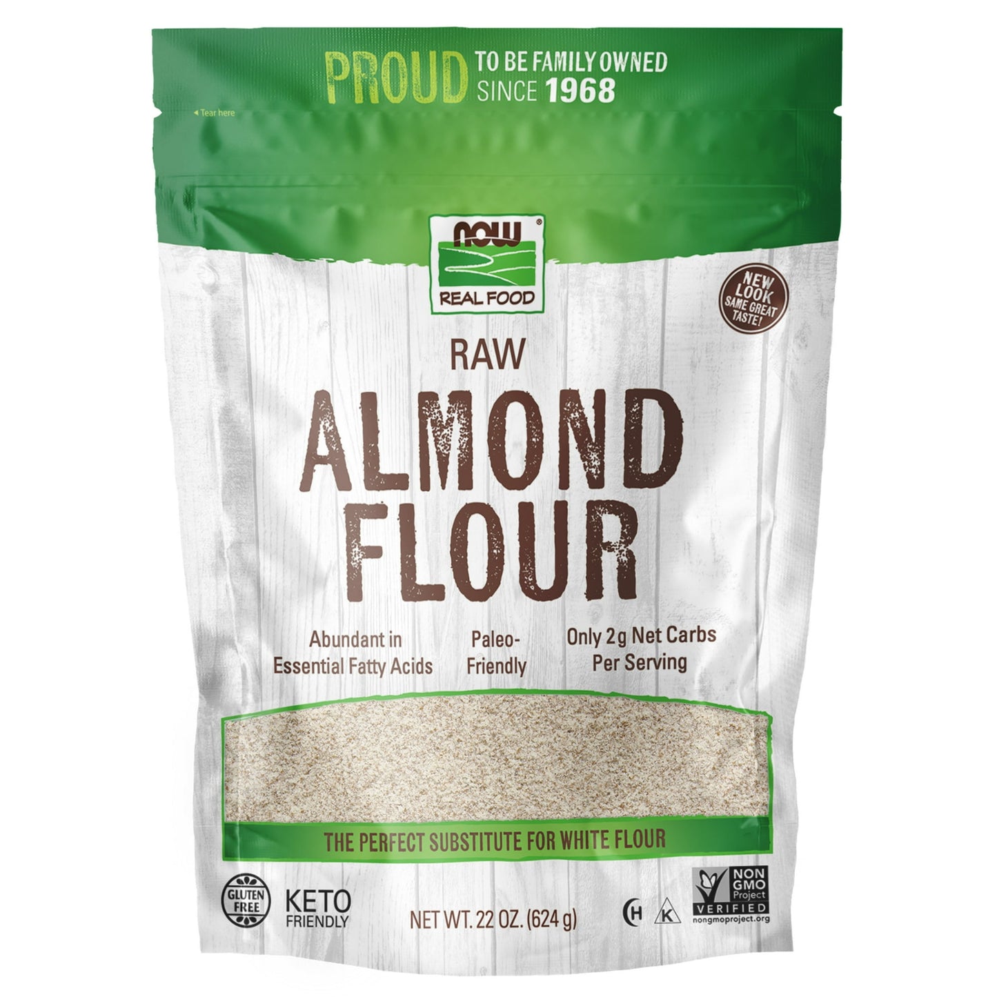Now Foods Raw Almond Flour Powder, 22 Oz
