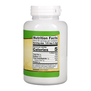 Now Food Agar Pure Powder Kosher, 5 Oz