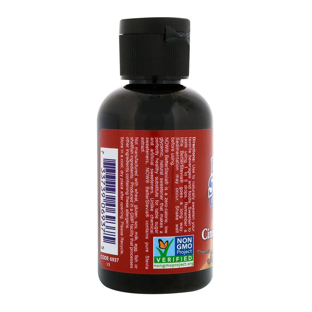 Now Real Foods Better Stevia Cinnamon Vanilla Flavor Sweetener, 2 Oz