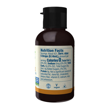 Now Foods Better Stevia Liquid Zero Calorie Sweetener English Toffee, 2 Oz