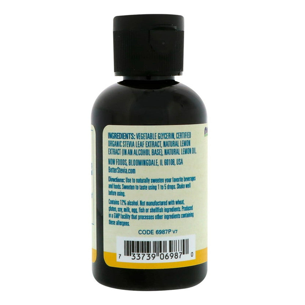 Now Foods Better Stevia Zero Calorie Liquid Sweetener, Lemon Twist, 2 Oz