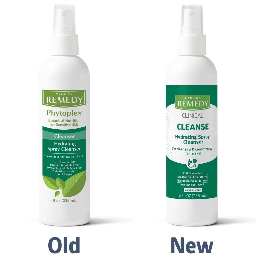 Medline Remedy Phytoplex Hydrating Spray Cleanser, 8 Oz