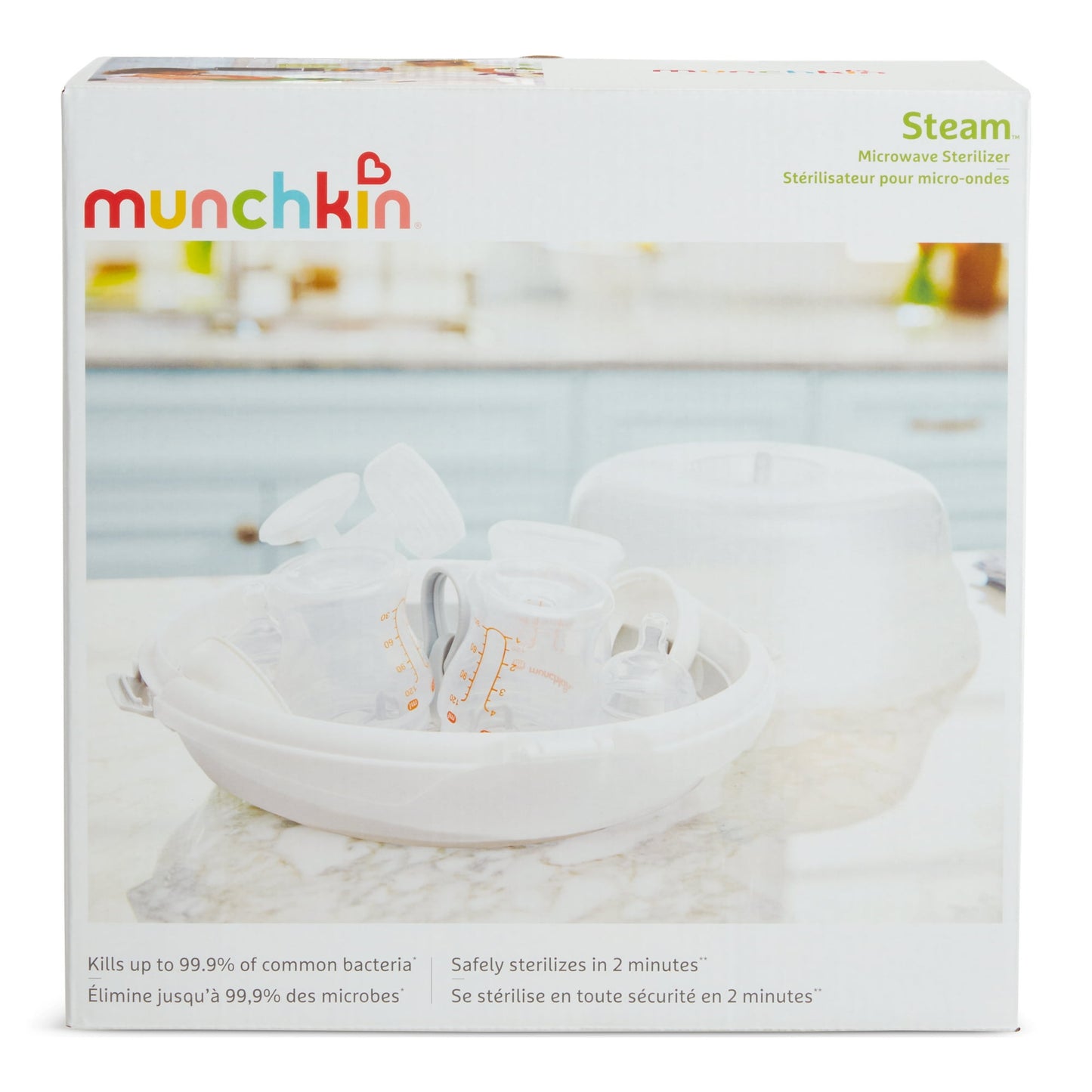 Munchkin Steam Guard Microwave Sterilizer For Baby Bottles - 1 Ea