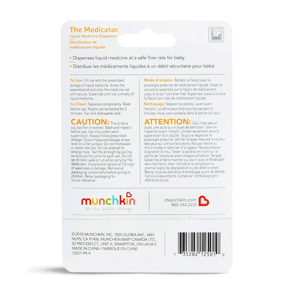 Munchkin Baby Medicator Medicine For Age 0 Months Plus, 1 Ea