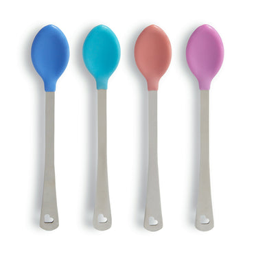Munchkin Baby Healthflow White Hot Safety Spoons, 4 Ea