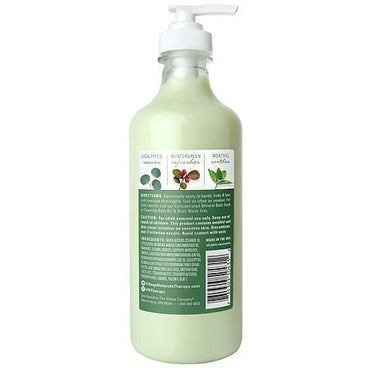 Village Naturals Therapy Muscle Relief Hand Body Lotion, 16 Oz