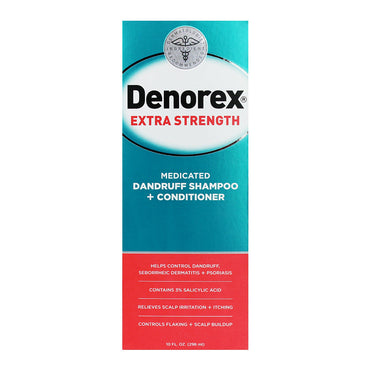 Denorex Extra Strength Dandruff Control Shampoo+Conditione, 10 Oz