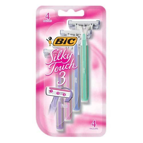 Bic Comfort 3 Triple Blade Shavers For Women With Sensitive Skin, Sc3Wp41 - 4 Ea