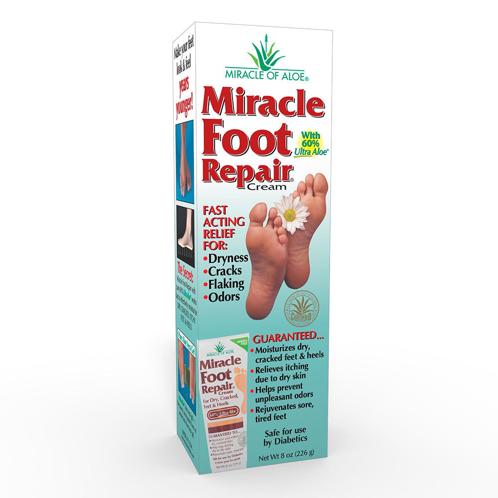 Miracle Foot Repair Cream for Dry Cracked and Itchy Feet 8Oz (226g)
