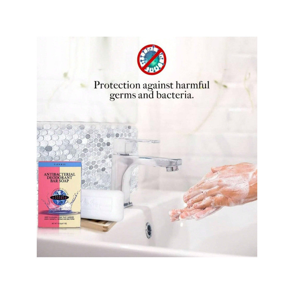 Clear Essence Antibacterial Deodorant Bar Soap for Men and Women, 4.7 Oz