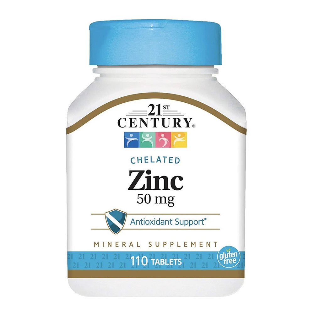 21st Century Chelated Zinc Tablets, 110 Ea