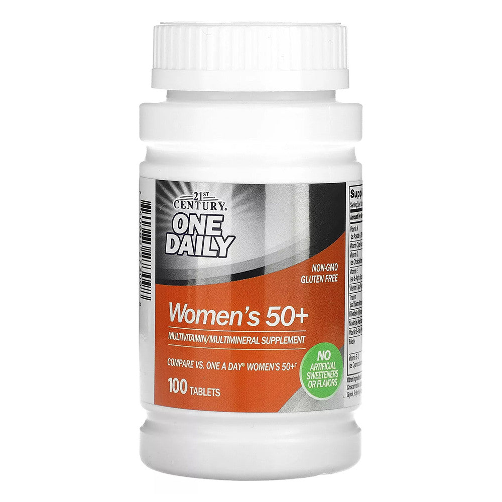 21st Century One Daily Womens 50 Plus Multivitamin and Multimineral Tablets, 100 Ea