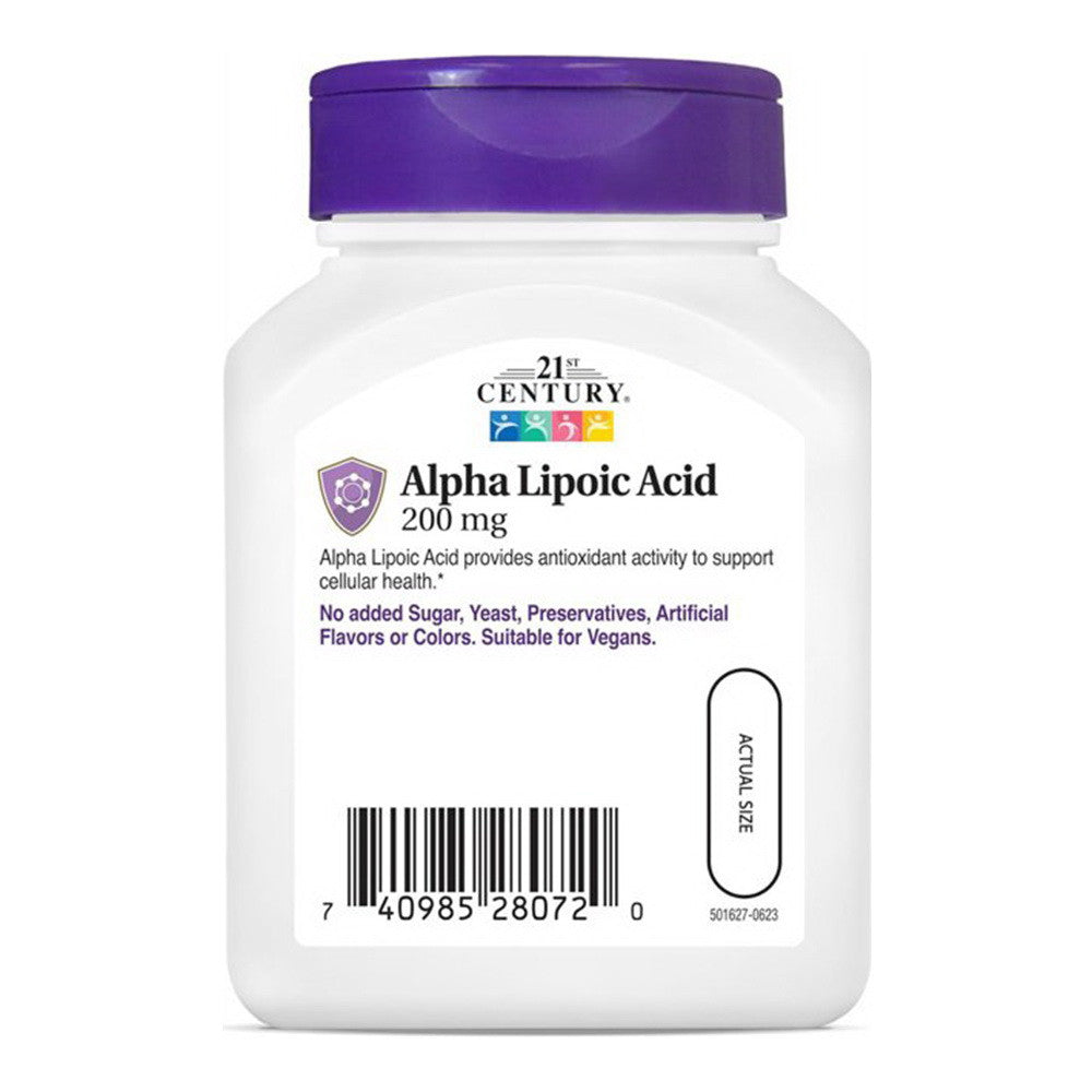 21St Century Alpha Lipoic Acid 200 Mg Supplement Capsules, 60 Ea