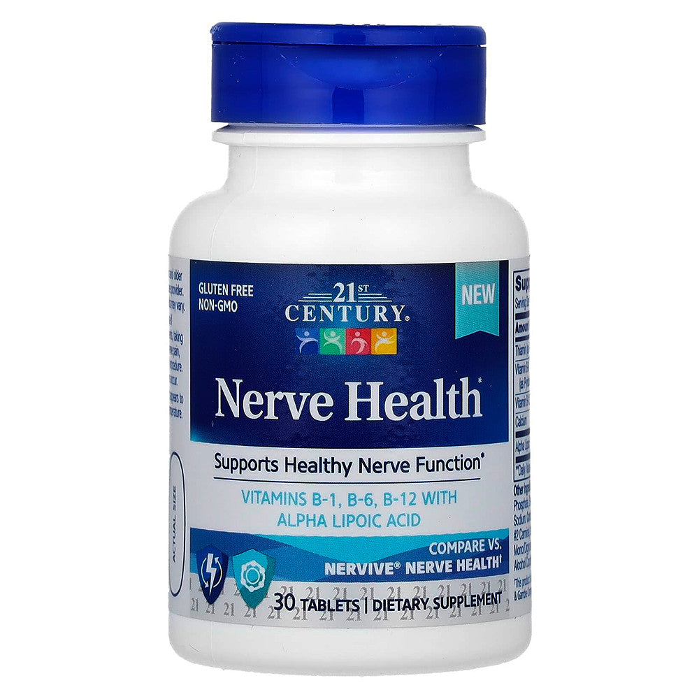 21st Century Nerve Health Supports Healthy Function Alpha Lipoic Acid Tablets, 30 Ea