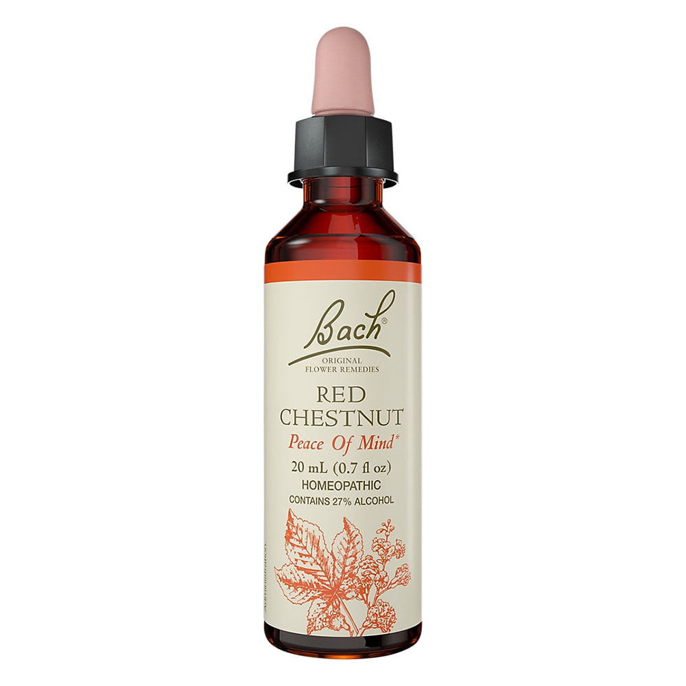 Bach Original Flower Essences For Naturally Occurring Nervous Tension, Red Chestnut, 20 Ml