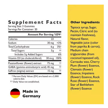 Bach Rescue Plus Mood And Stress Support Gummies Dietary Supplement, Orange, 60 Ea