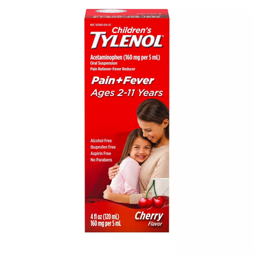 Tylenol Childrens Pain Reliever And Fever Reducer, Cherry Flavor, 4 Oz